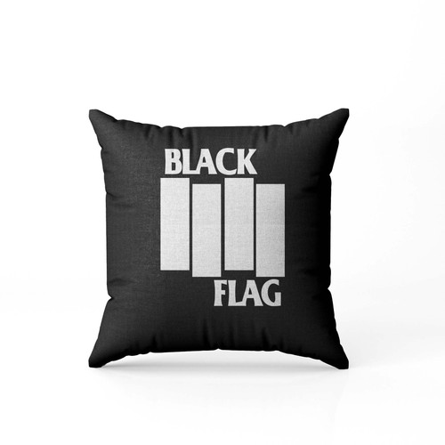 Black Flag White Pillow Case Cover