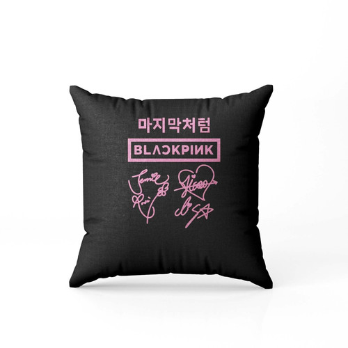 Blackpink Signature Pillow Case Cover Blackpink Signature Pillow Case Cover