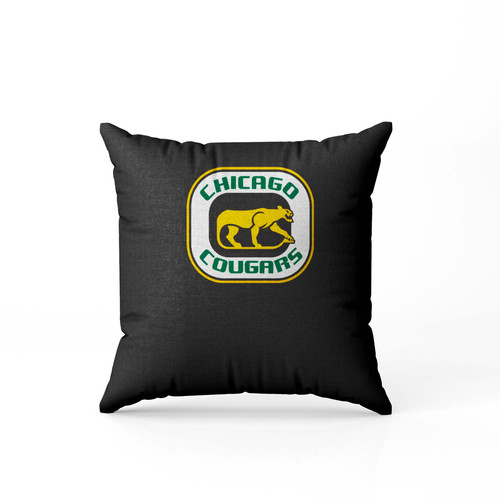 Chicago, Cougars, Hockey, Wha, Retro Pillow Case Cover