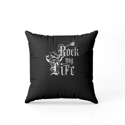 Cool Vintage Rock My Life Guitar Pillow Case Cover