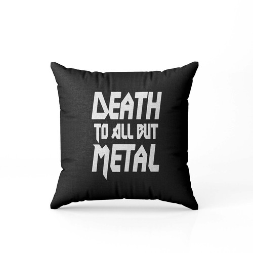 Death To All But Metal Panther Slogan Heavy Steel Metal Pillow Case Cover