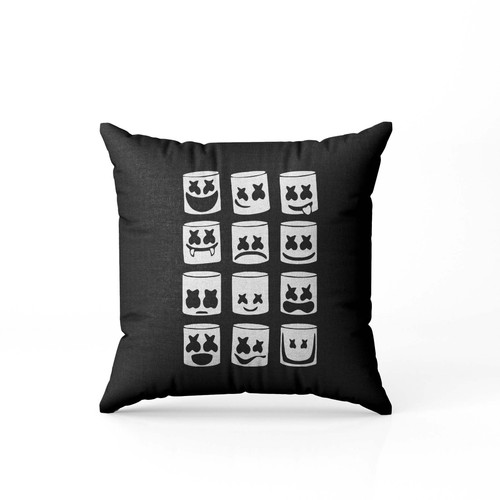 Emotion Face Keep It Marshmallow Christmas Music Alone Pillow Case Cover