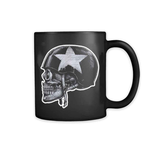 Skull Biker Harley Davidson Funny Cool Retro 11oz Mug