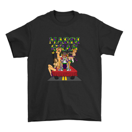 Big Johnson Mardi Gras Man's T-Shirt Tee