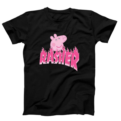 Peppa Pig Rasher Thrasher Parody Man's T-Shirt Tee