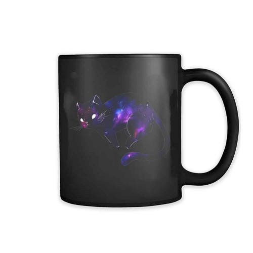 Cosmic Galaxy Cat Purple 11oz Mug