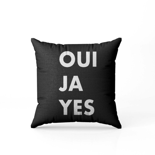 Oui Ja Yes Ouija Yes As Worn By Thom Yorke  Pillow Case Cover