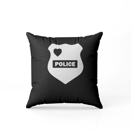 Police Love Vest Badge  Pillow Case Cover