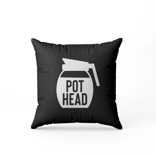 Pot Head Graphic Coffee  Pillow Case Cover Pot Head Graphic Coffee  Pillow Case Cover
