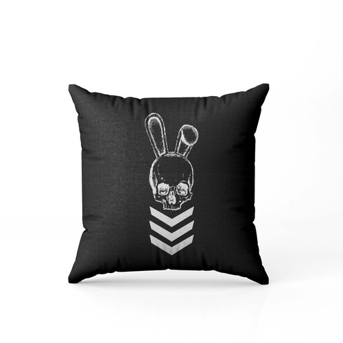 Rabbit Ears Skull Sergeant Stripes Die Bunny  Pillow Case Cover