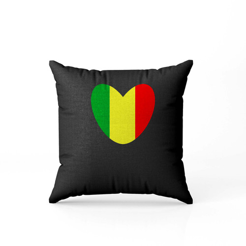 Rasta Heart  Pillow Case Cover