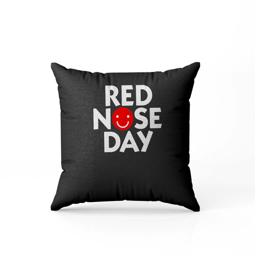 Red Nose Day Smiley  Pillow Case Cover