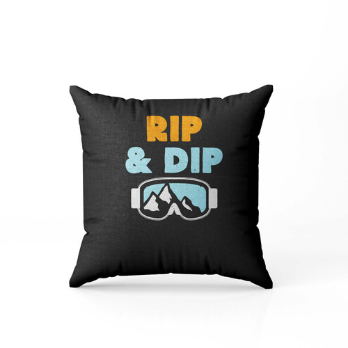 Rip And Dip Snow Goggles  Pillow Case Cover