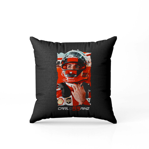 Scuderia Ferrari Carlos Sainz Driver Carlos 55 F1  Pillow Case Cover