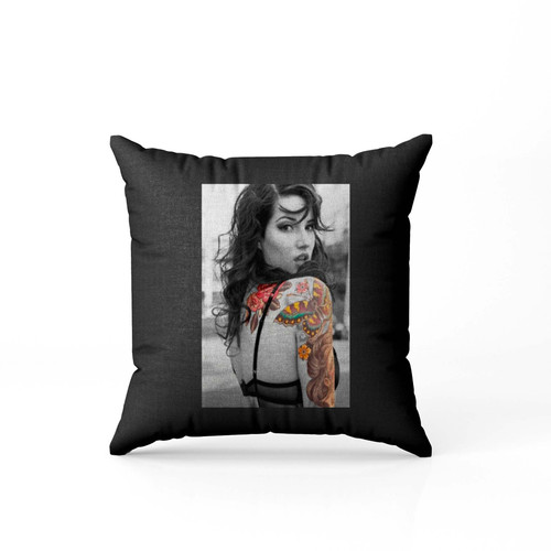 Sexy Tattoo Girl Butterfly  Pillow Case Cover