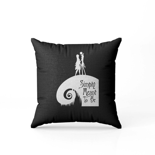 Simply Meant To Be Jack Skellington Sally Nightmare  Pillow Case Cover