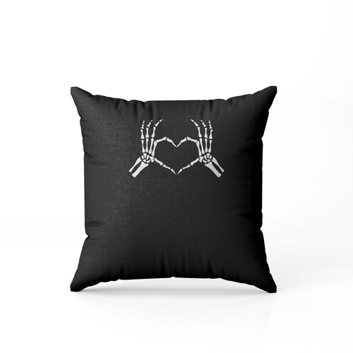 Skeleton Hands Heart Halloween  Pillow Case Cover