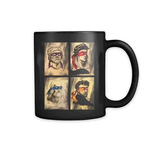 Leonardo Raphael Donatello Michelangelo Tmnt Scientists 11oz Mug