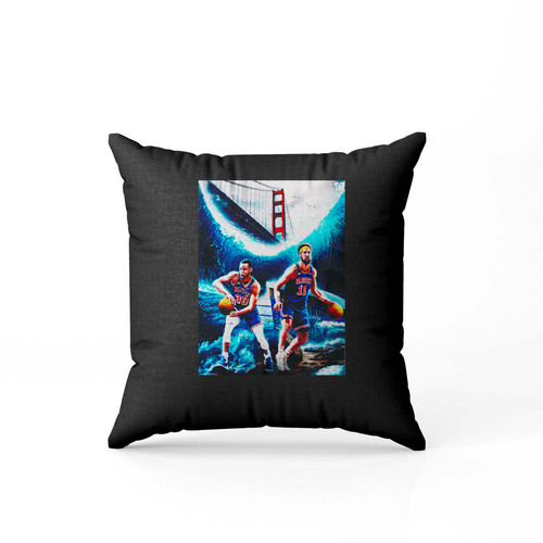 Stephen Curry And Klay Thompson Nba Fan  Pillow Case Cover Stephen Curry And Klay Thompson Nba Fan  Pillow Case Cover