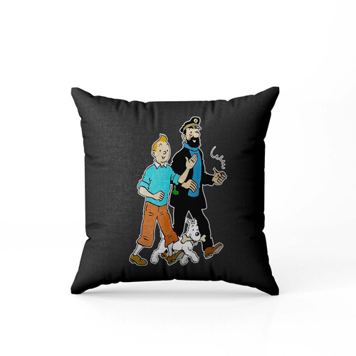 Tintin Captain Haddock Snowy  Pillow Case Cover