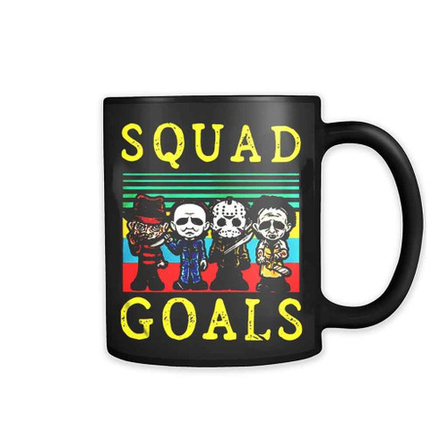 Freddy Krueger Michael Myers Jason Voorhees Squad Goals Vintage 11oz Mug