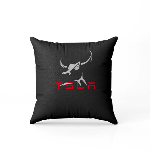 Tsla Bull  Pillow Case Cover