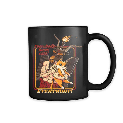 Everybody Loves Cats Even Satan 11oz Mug