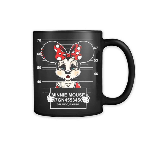 Disney Minnie Mouse Mugshot Cartoon Character Funny 11oz Mug