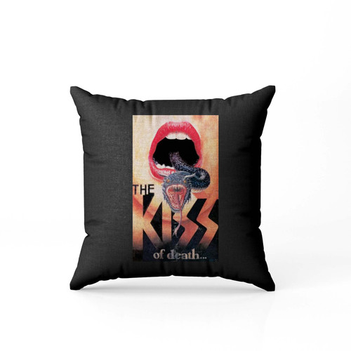 Vintage Poster The Kiss Of Death  Pillow Case Cover