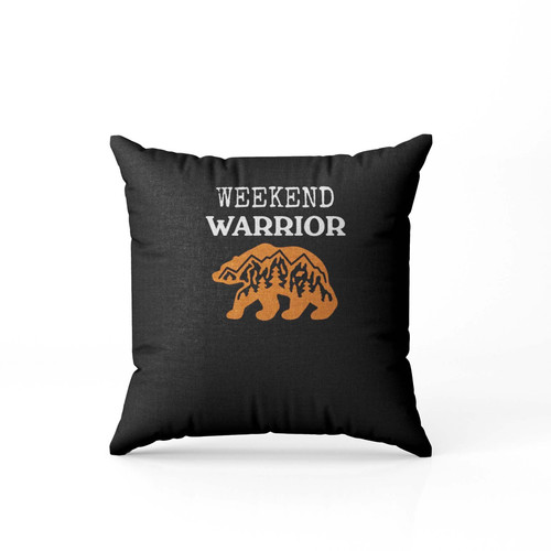Weekend Warrior Bear In The Mountains  Pillow Case Cover