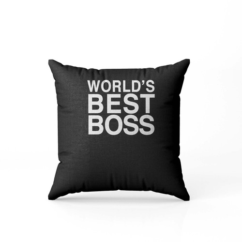 Worlds Best Boss  Pillow Case Cover