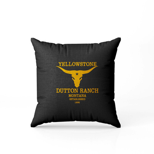 Yellowstone Skull Bull Dutton Ranch  Pillow Case Cover