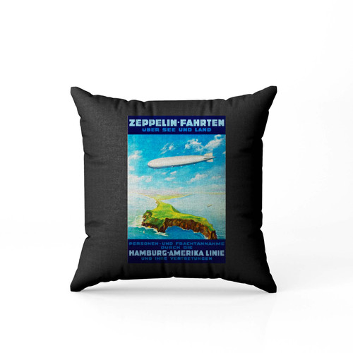 Zeppelin Fahrten Germany Vintage  Pillow Case Cover