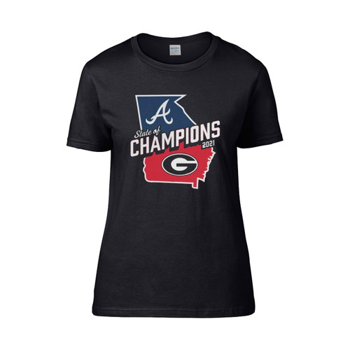 2021 Champions Uga Bulldogs Braves Monster Women's T-Shirt Tee