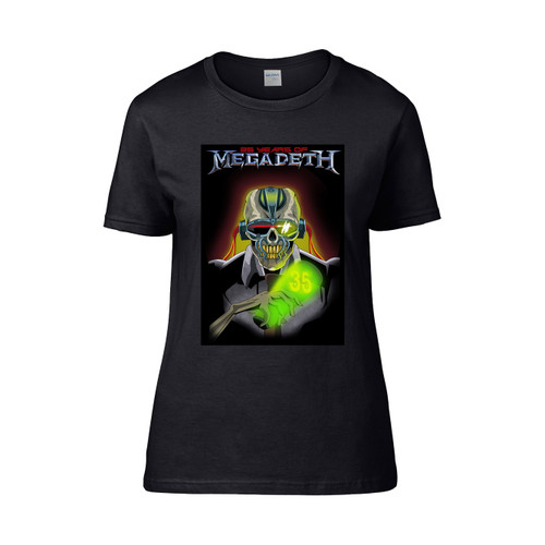 35 Year Of Megadeth Band Monster Women's T-Shirt Tee
