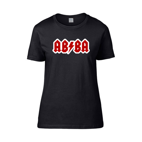 Abba Acdc Themed Rock Band Monster Women's T-Shirt Tee