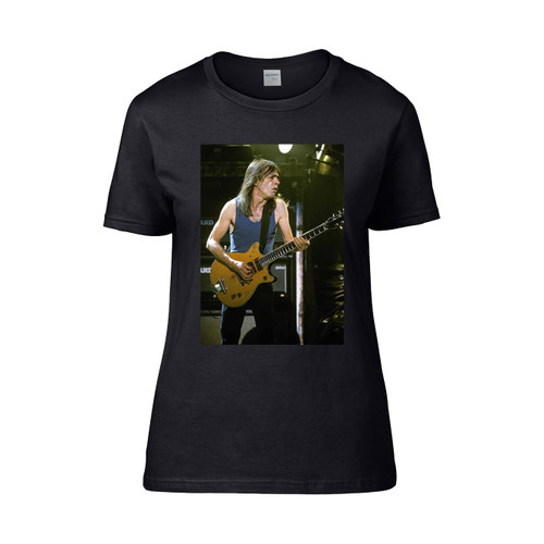 Acdc Malcolm Young Rocking The Stage Monster Women's T-Shirt Tee