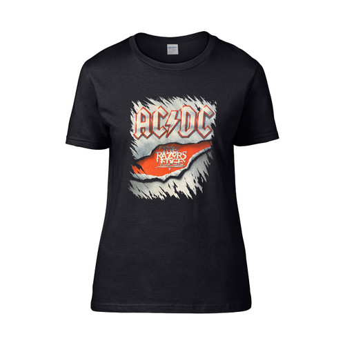 Acdc The Razors Edge Rock Band Monster Women's T-Shirt Tee