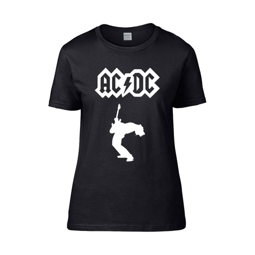 Acdc Vintage Rock Band Skull Monster Women's T-Shirt Tee