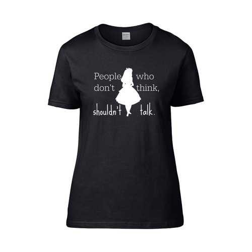 Alice Says You Shouldnt Talk Monster Women's T-Shirt Tee