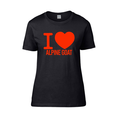 Alpine Goat Ever I Love You Monster Women's T-Shirt Tee