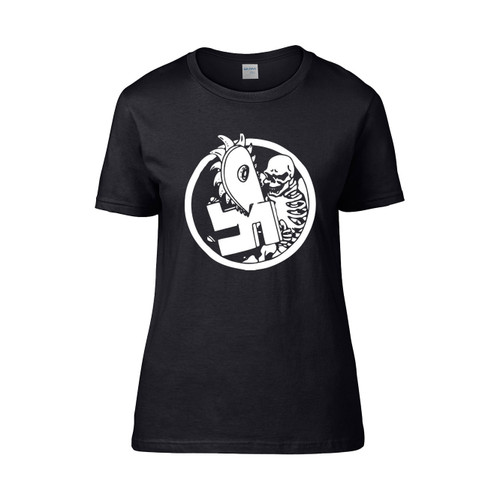 Antifa Antifascist Anti Racism Chainsaw Logo Monster Women's T-Shirt Tee