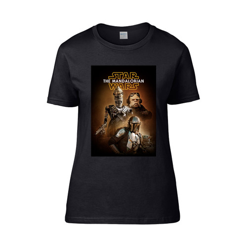 Baby Yoda Grogu Star Wars Mandalorian Monster Women's T-Shirt Tee