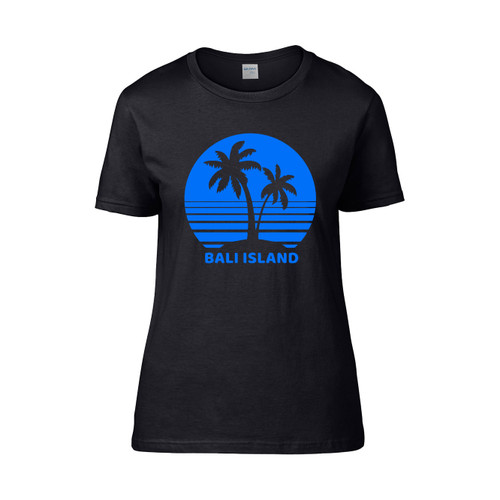 Bali Island Vintage Blue Monster Women's T-Shirt Tee