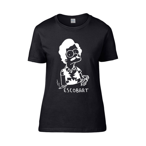 Bart Simpson As Escobart The Simpsons Pablo Escobar Women's T-Shirt Tee