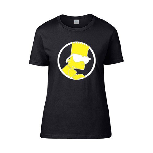 Bart Simpson Bart, Sunglasses, Cartoon Women's T-Shirt Tee