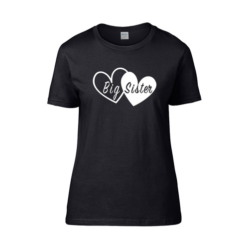 Best Big Sister Heart Women's T-Shirt Tee