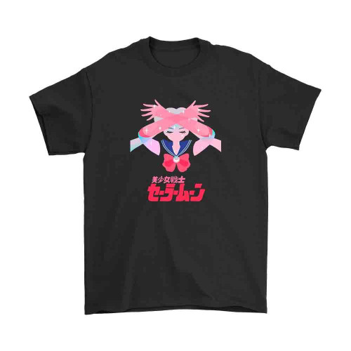 Sailor Moon With Japanese Letters Man's T-Shirt Tee