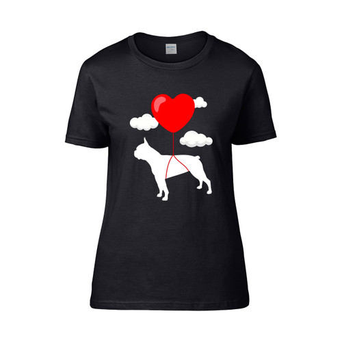Boston Terrier Valentine Women's T-Shirt Tee