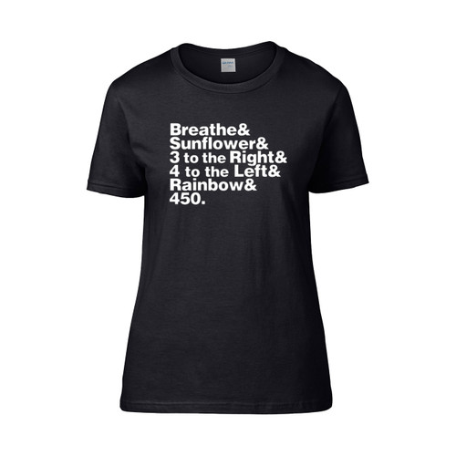 Breathe And Sunflower And 3 To The Right And 4 To The Left And Rainbow And 450 Stranger Things 2 Experimental Jetset Women's T-Shirt Tee